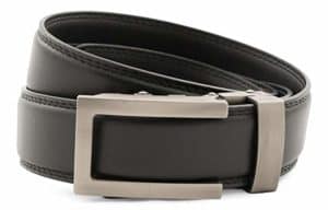 Anson Belt & Buckle Traditional Gunmetal Buckle with Ratchet Belt Strap