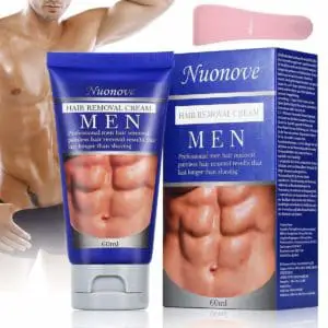 Nuonoves Hair Removal Cream for Men with Plastic Scraper