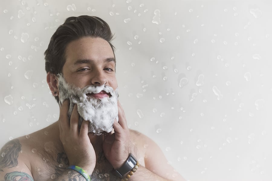 How to Wash Your Face with a Beard